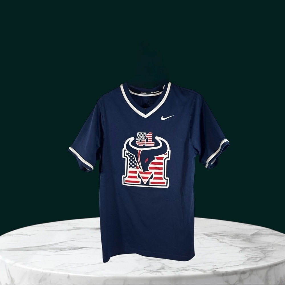 Nike women's baseball jersey Blue Sz Medium